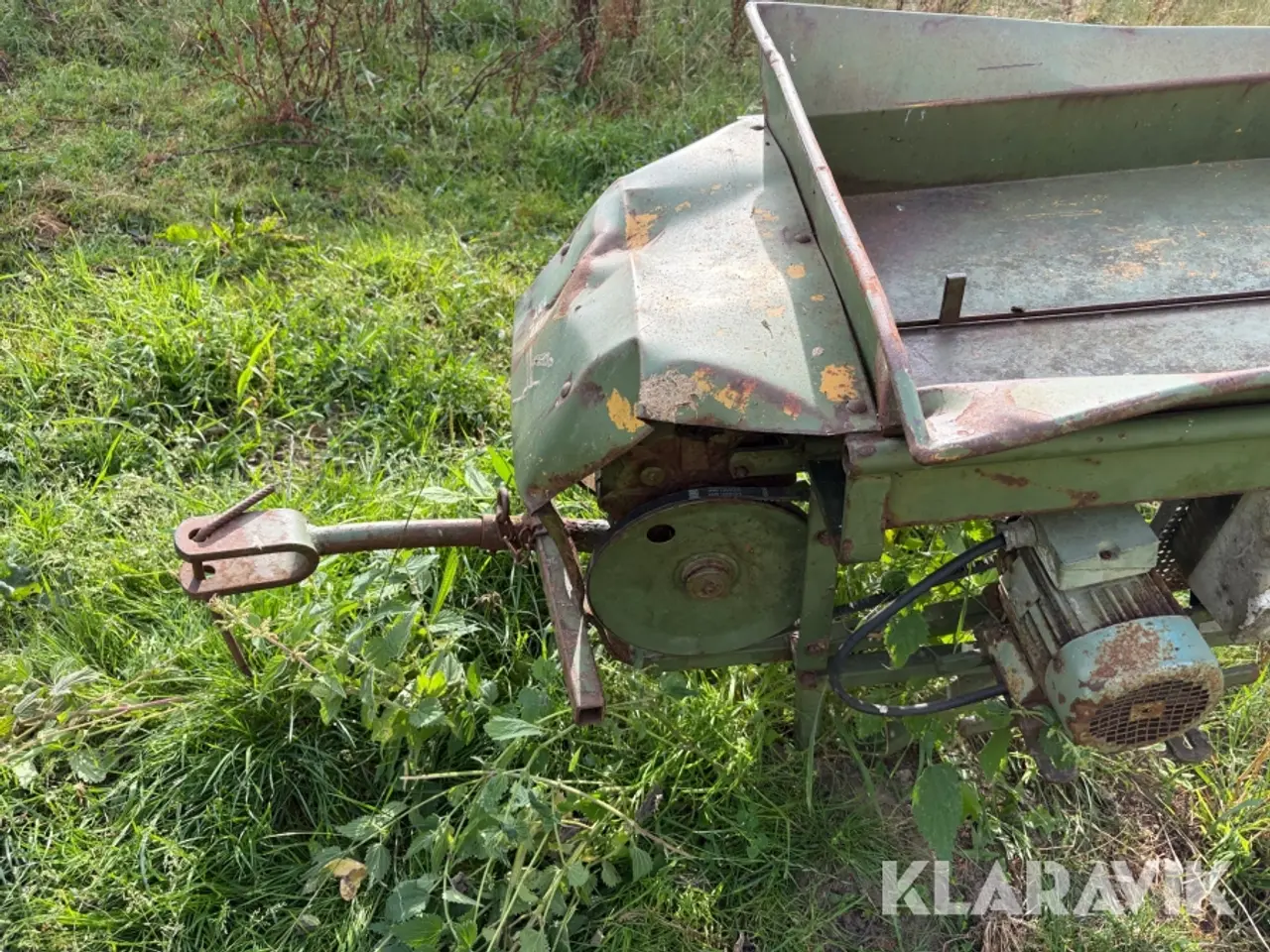 Billede 2 - Halmelevator BEFA 400 med 400 V elmotor og transporthjul
