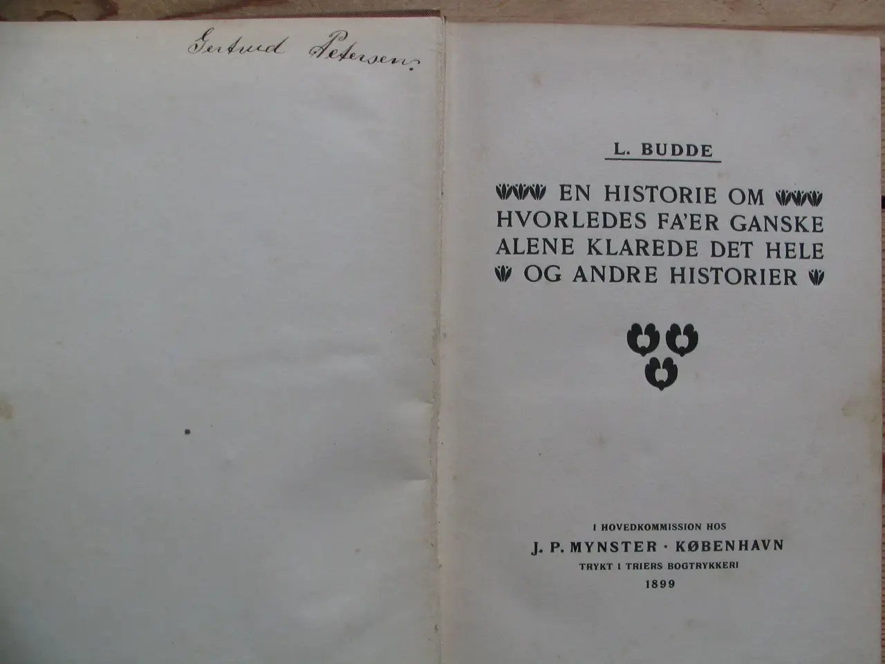 Billede 3 - L. Budde, flere historier, fra 1899