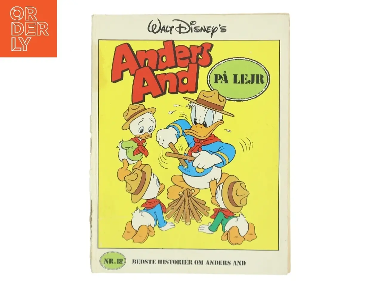 Billede 1 - Anders And på lejr af Walt Disney (Bog)
