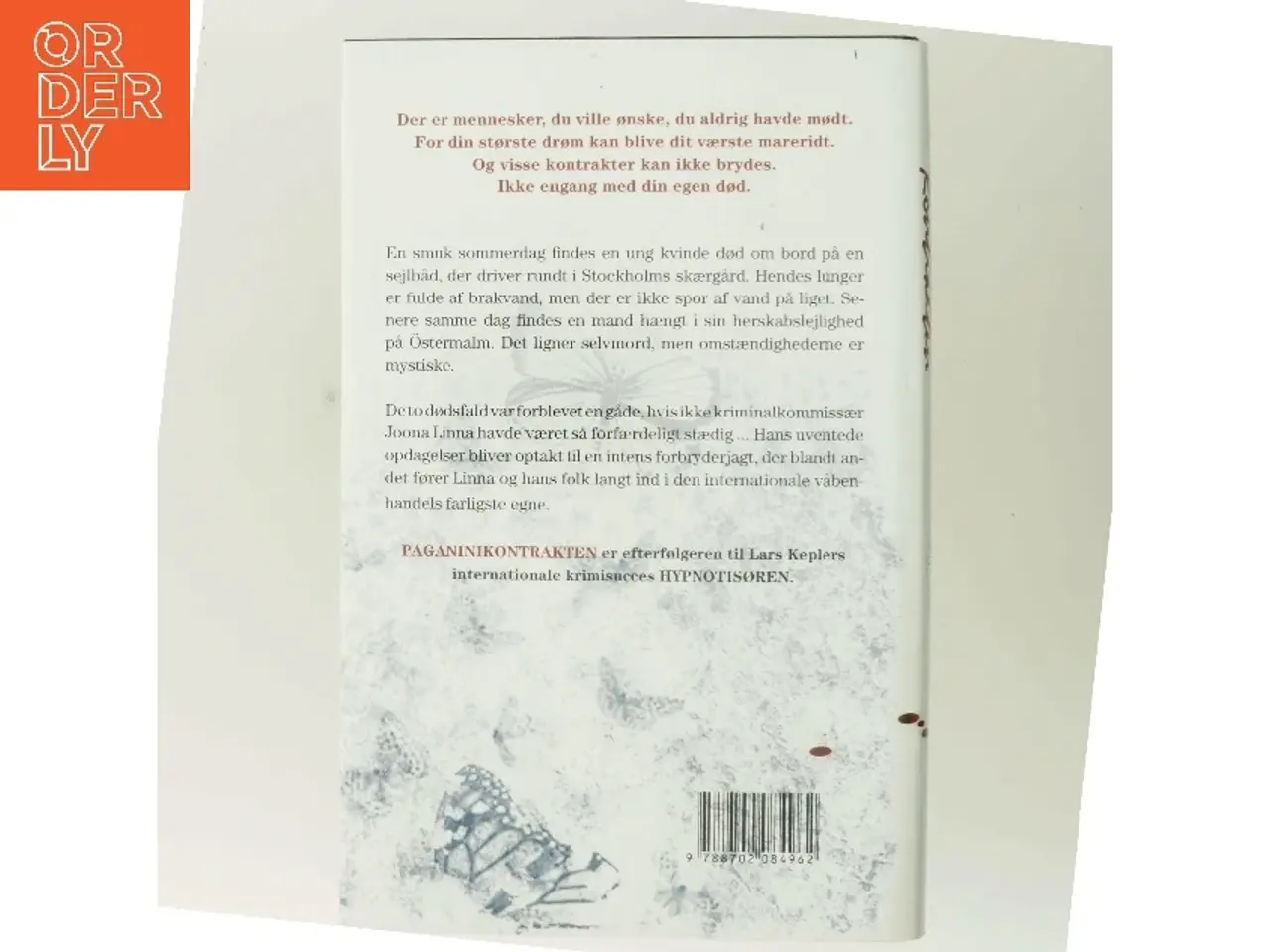 Billede 3 - Paganinikontrakten : Kriminalroman (Danish Language) af Lars Kepler (Bog)