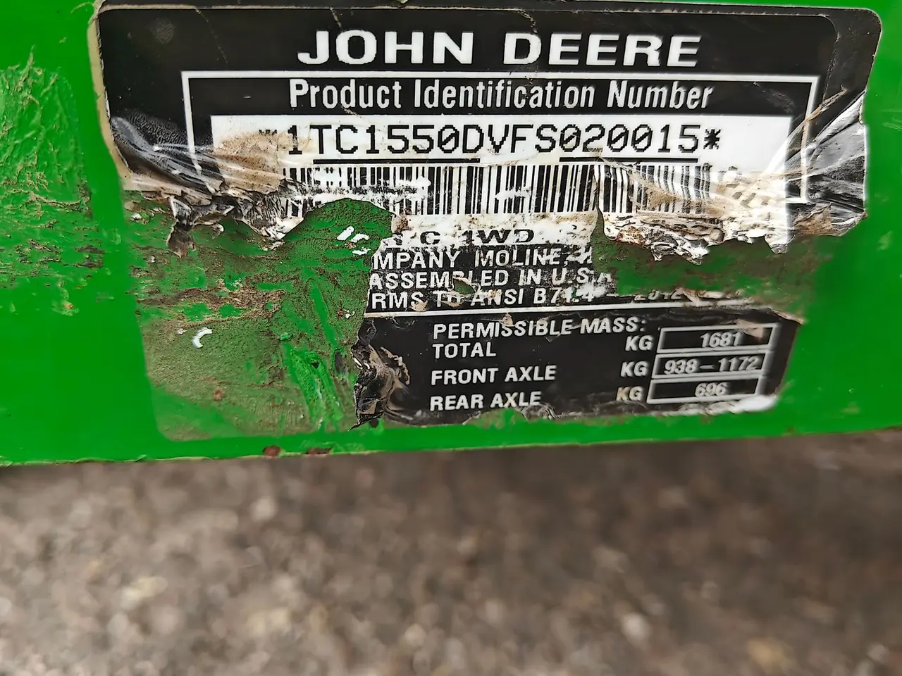 Billede 7 - John Deere 1550 TerrainCut