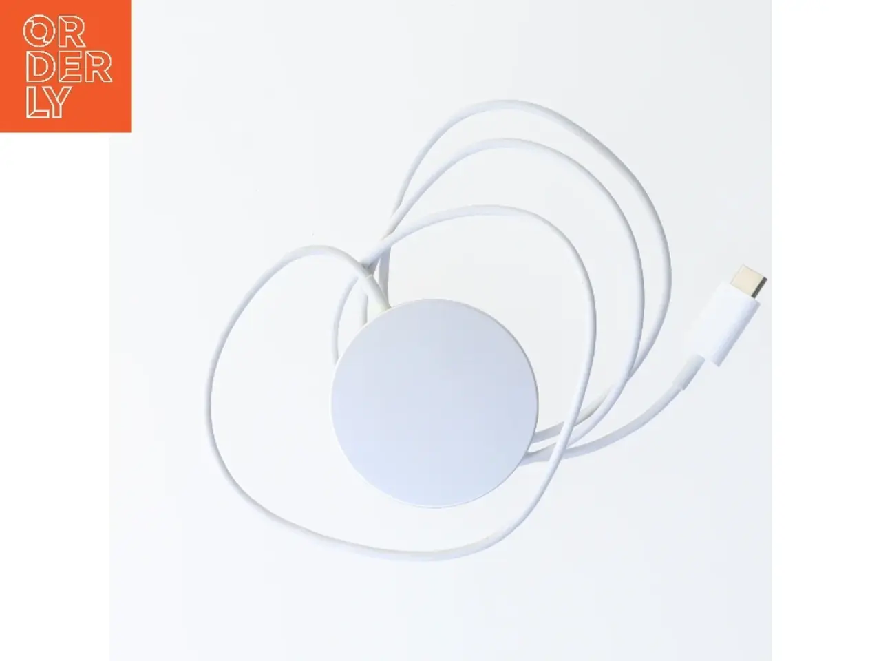 Billede 2 - Trådløs oplader med USB-C kabel (str. Ø 5,5 cm)