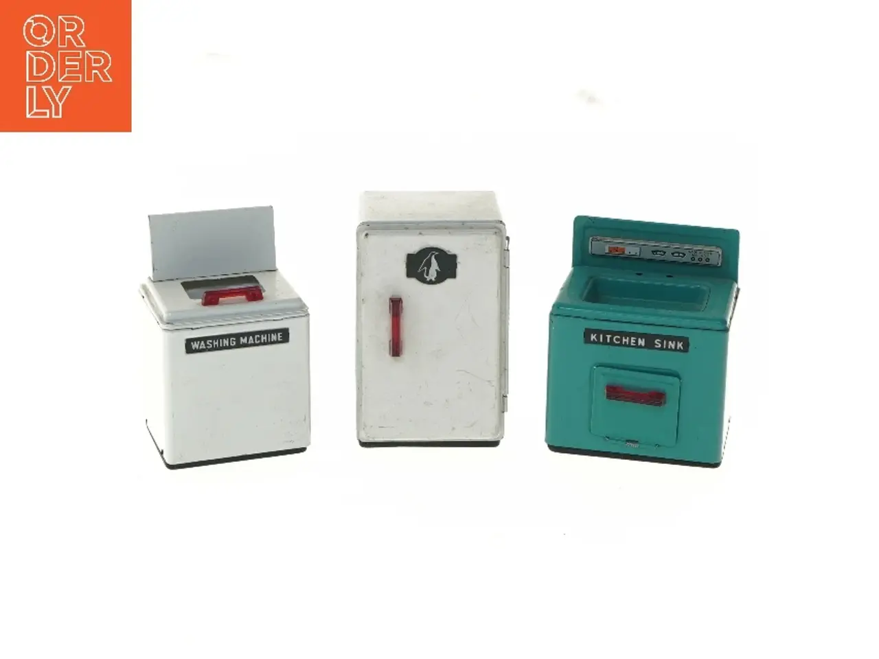 Billede 1 - Retro legetøj. Miniature køkken sæt (str. ca. 8,5x10 cm)