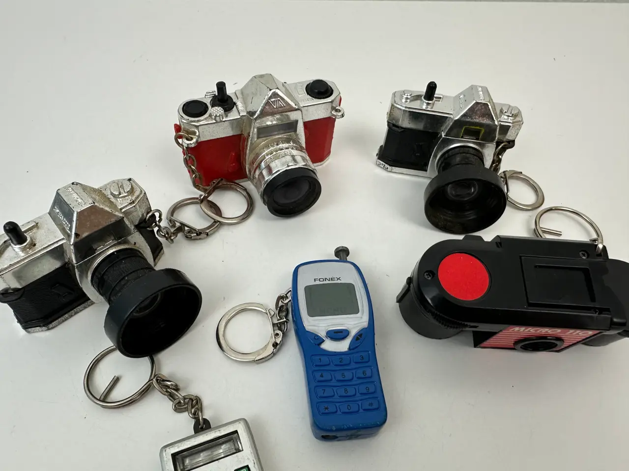 Billede 5 -  Retro nøgleringe lot: 'Elektronik'
