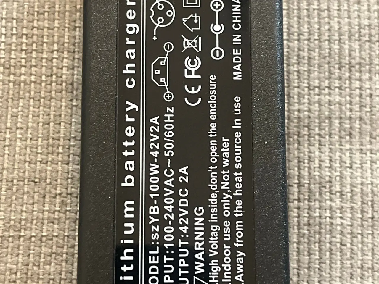 Billede 5 - Lithium batterioplader 42V (el-cykel / løbehjul)