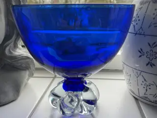 Svensk Åseda glasskål blå
