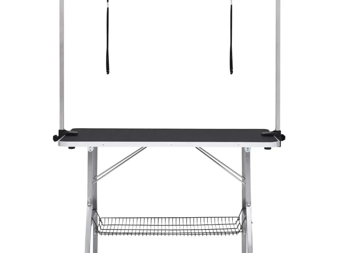Billede 3 - Vaske-/trimmebord til hund justerbart m. 2 løkker og kurv