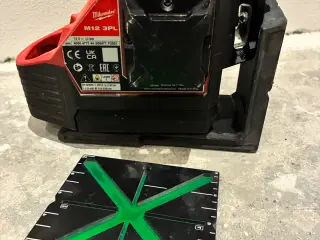 Milwaukee 3pl grøn krydslaser