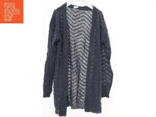 Åben cardigan med mønster (str. 152)