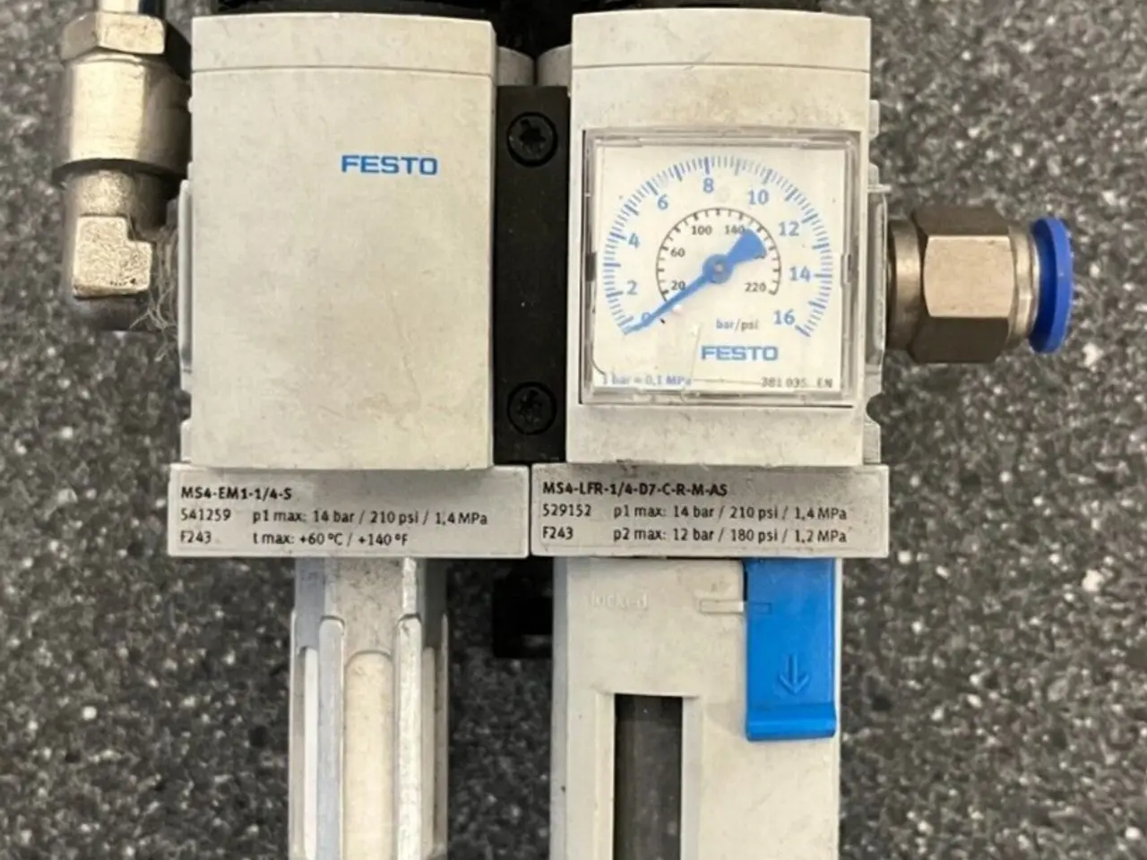 Billede 1 - Festo MS4-EM1-1/4-S & MS4-LFR-1/4-D7-C-R-M-AS Air