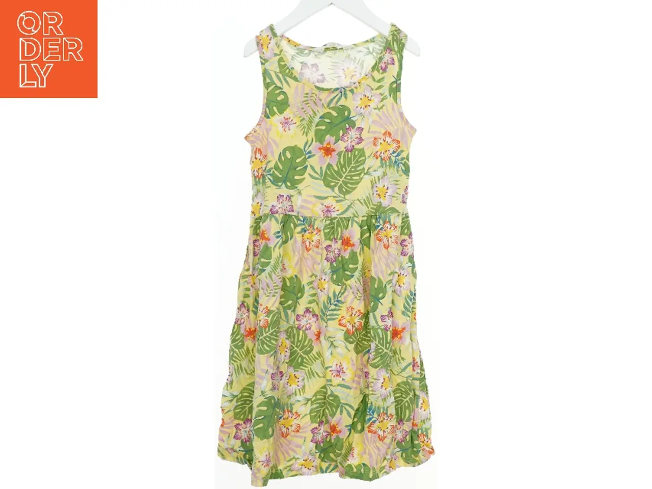 Billede 1 - Sommerkjole med tropisk mønster fra H&M (str. 140)