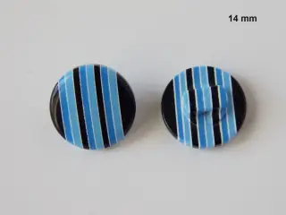 Stribede knapper - 10 stk. 15,00 kr - BLAND SELV