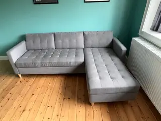 Sofa med flytbar chaiselong