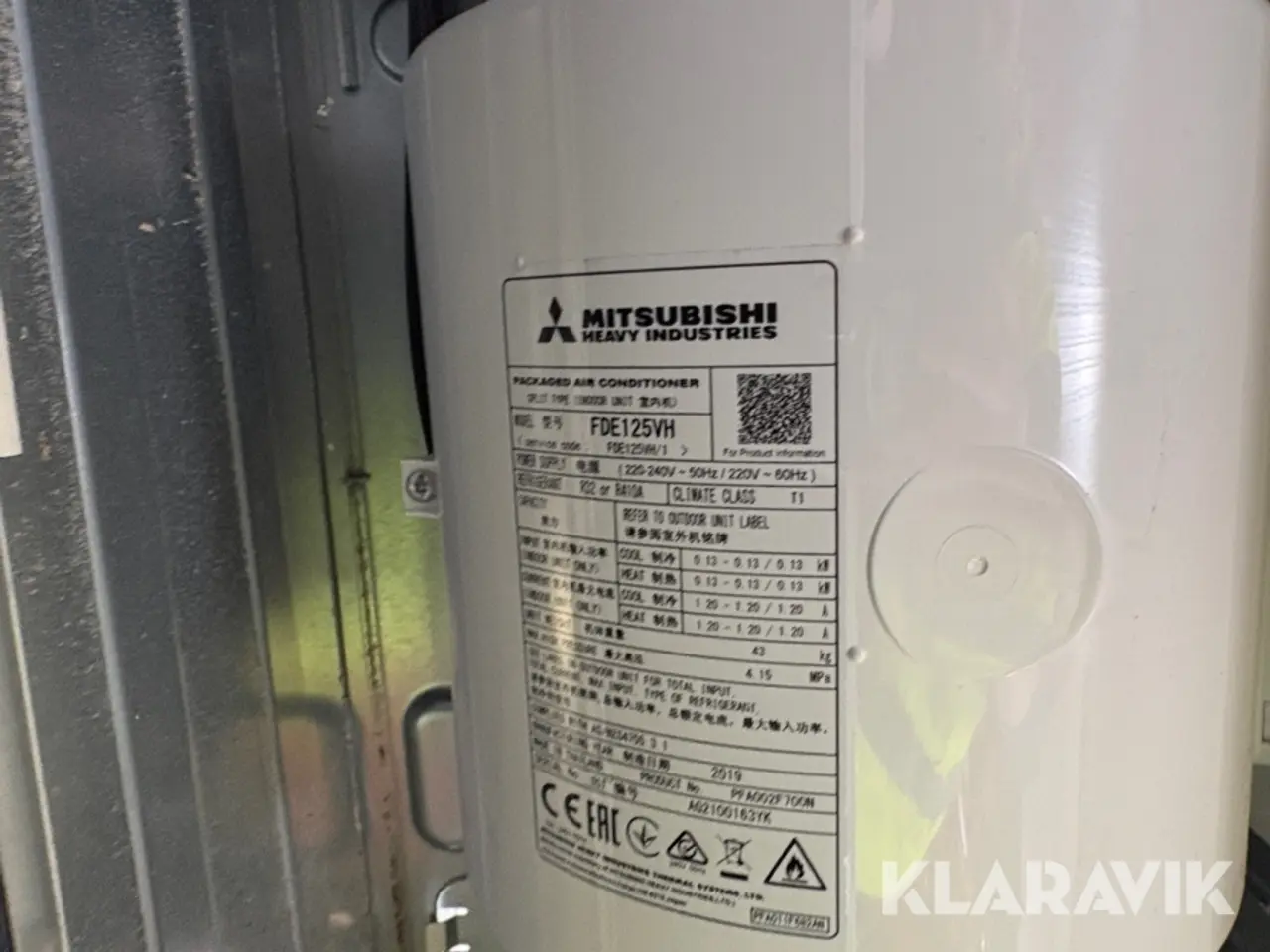 Billede 12 - Klimaanlæg Mitsubishi R410A ude og indedel
