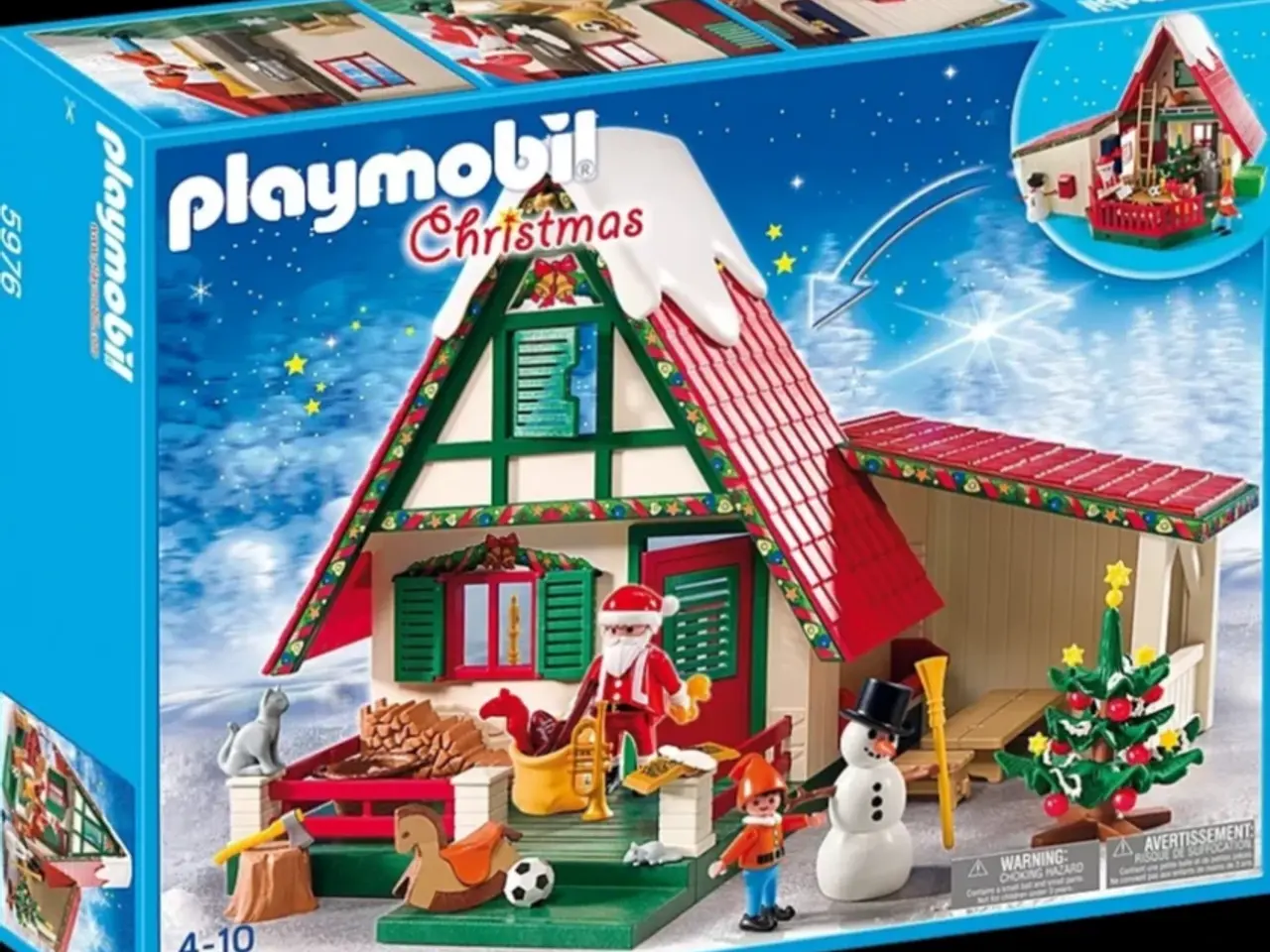 Billede 2 - Playmobil julemandens hus 