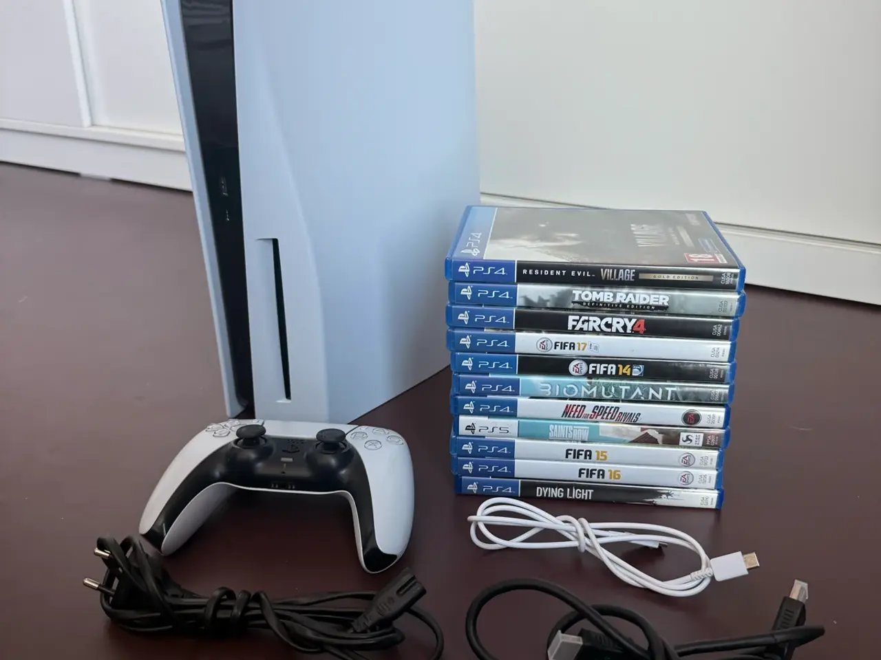 Billede 1 - Solgt! Playstation 5 m. Disk + 11 spil