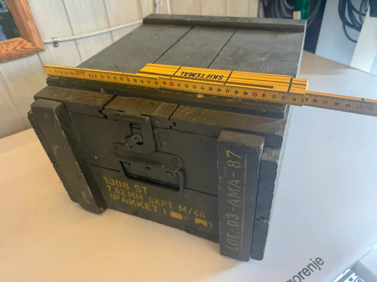 Billede 1 - Træ ammunition kasse 