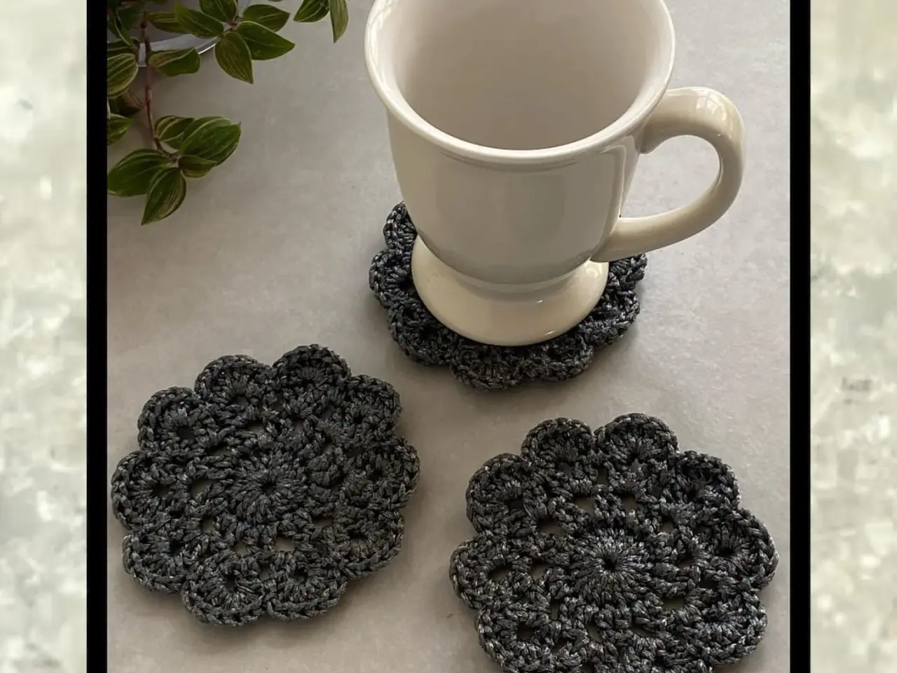 Billede 1 - Hæklede coasters