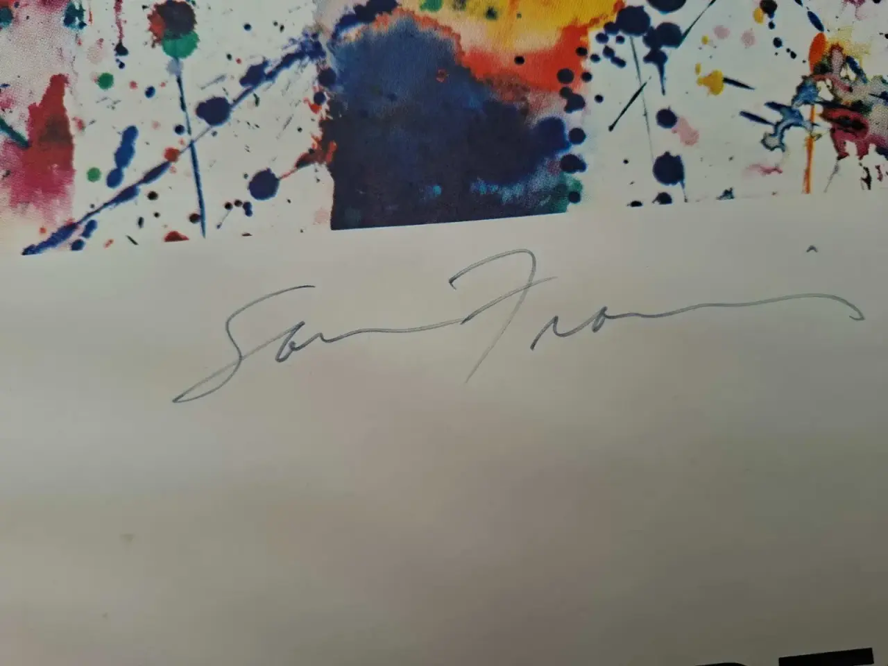 Billede 2 - Sam Francis signeret plakat fra 1977 udstilling