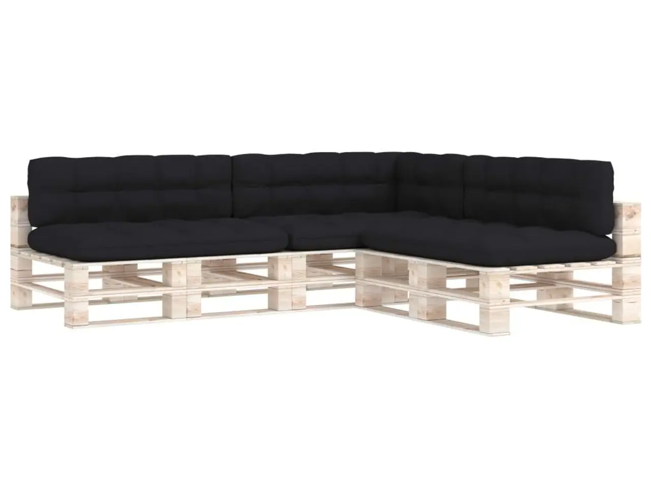 Billede 2 - Hynder til pallesofa 7 stk. sort