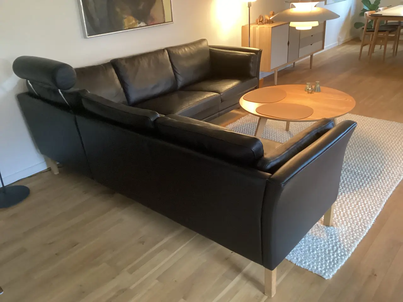 Billede 4 - Mogens Hansen læder hjørnesofa