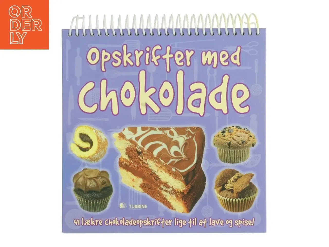 Billede 1 - Opskrifter med chokolade : 41 lækre chokoladeopskrifter lige til at lave og spise! af Lisette Agerbo Holm (Bog)