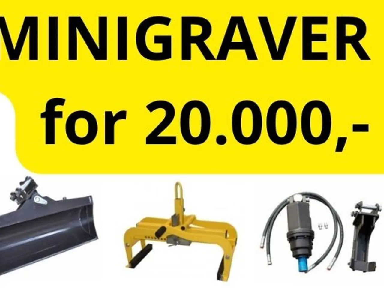Billede 4 - 1,9 tons Minigraver - Yanmar 10,3 kW motor
