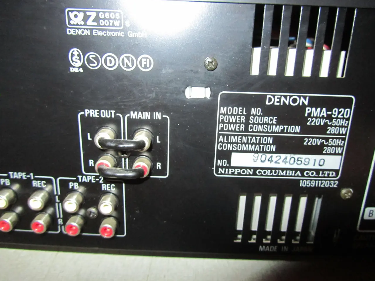 Billede 5 - SOLGT'--HIGH POWER DENON PMA 920 2X115W RMS