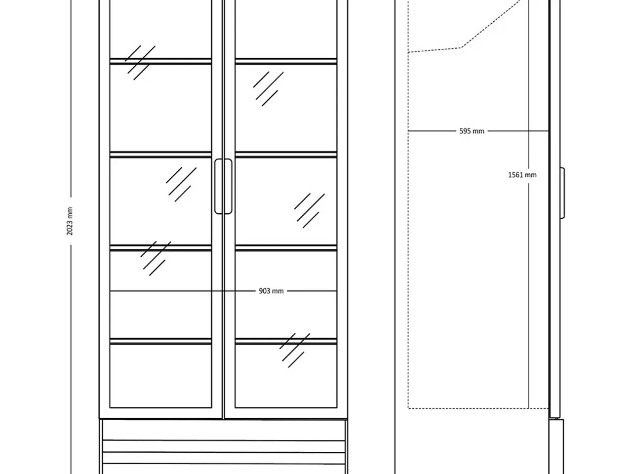 Billede 3 - Displaykøleskab 776 Liter – SD 826 BE – sort