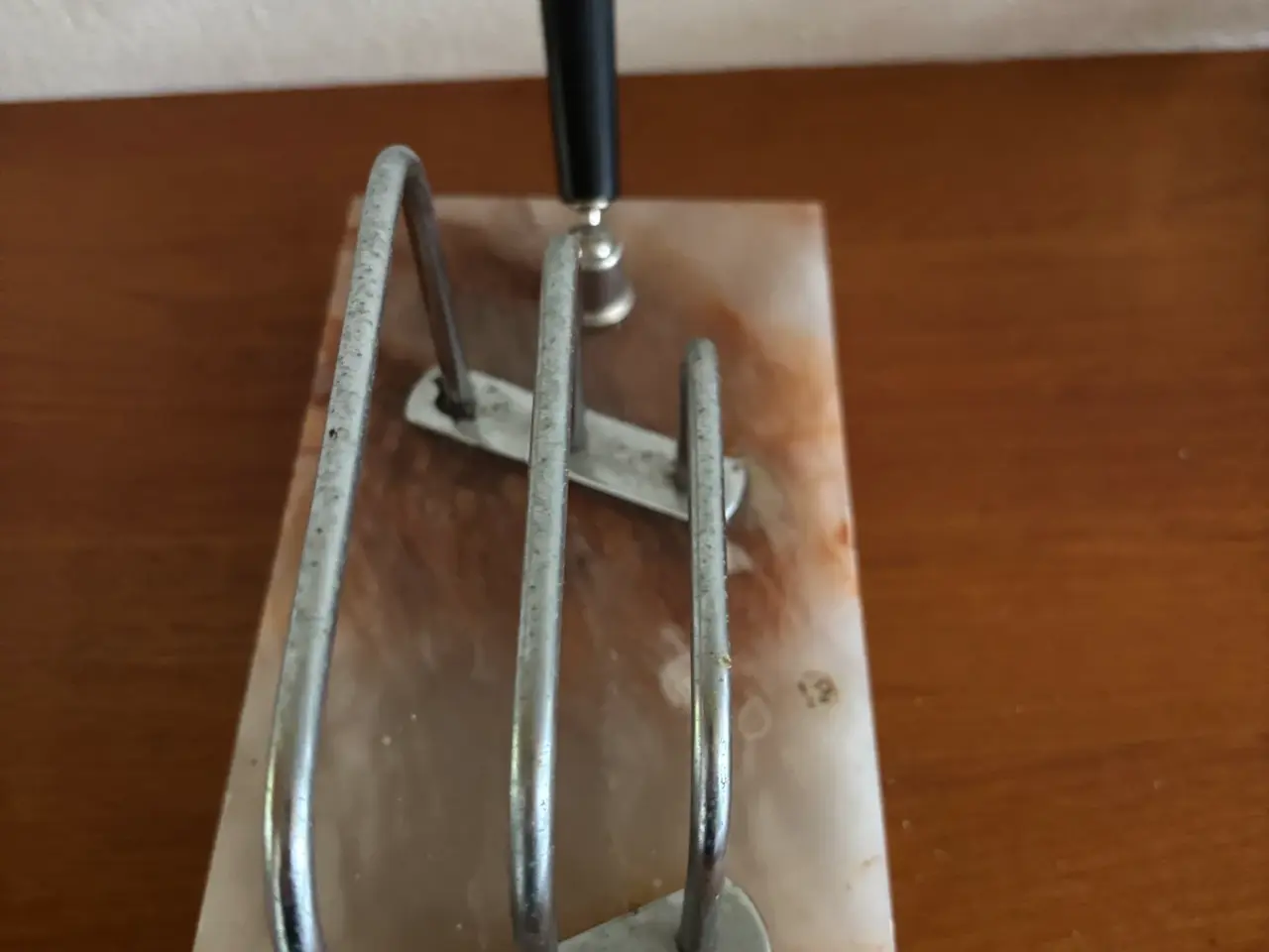 Billede 4 - Flot vintage brevholder i marmor 