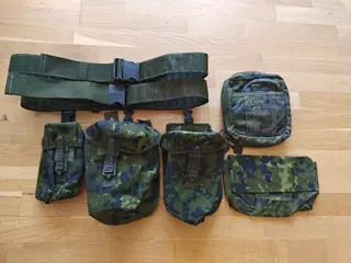Militær M/96 tasker og basis bælter