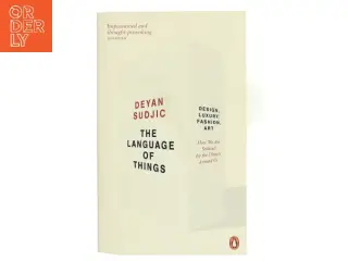 The language of things af Deyan Sudjic (Bog)