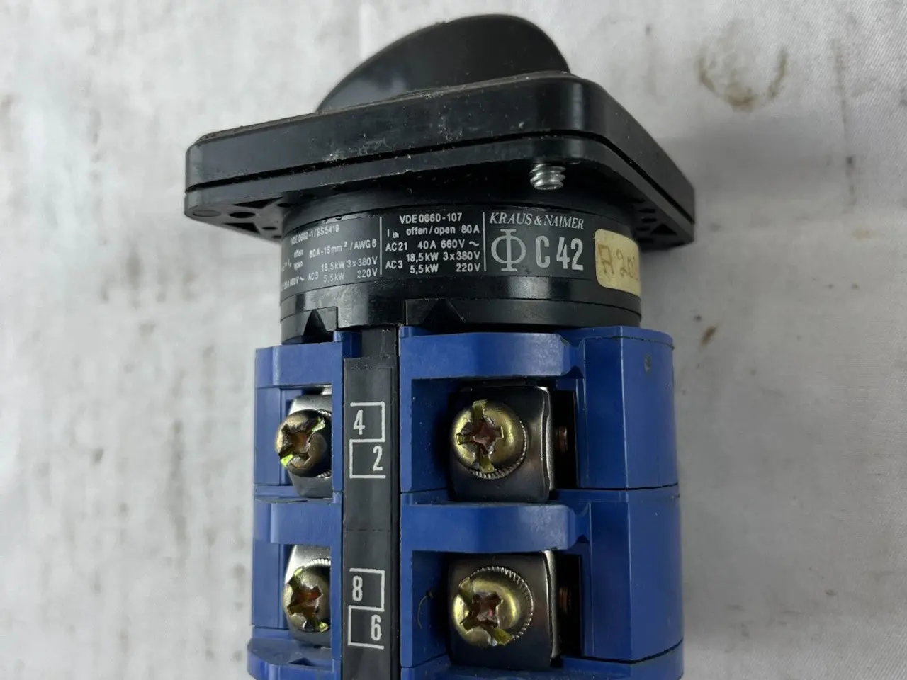 Billede 5 - Kraus & Naimer C42 Rotary Cam kontakt 63A 660V