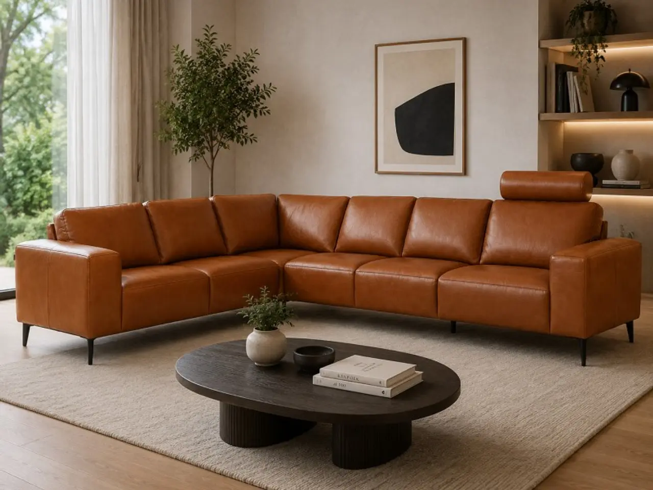 Billede 11 - Hjort Knudsen Copenhagen Hjørnesofa Ægte læder