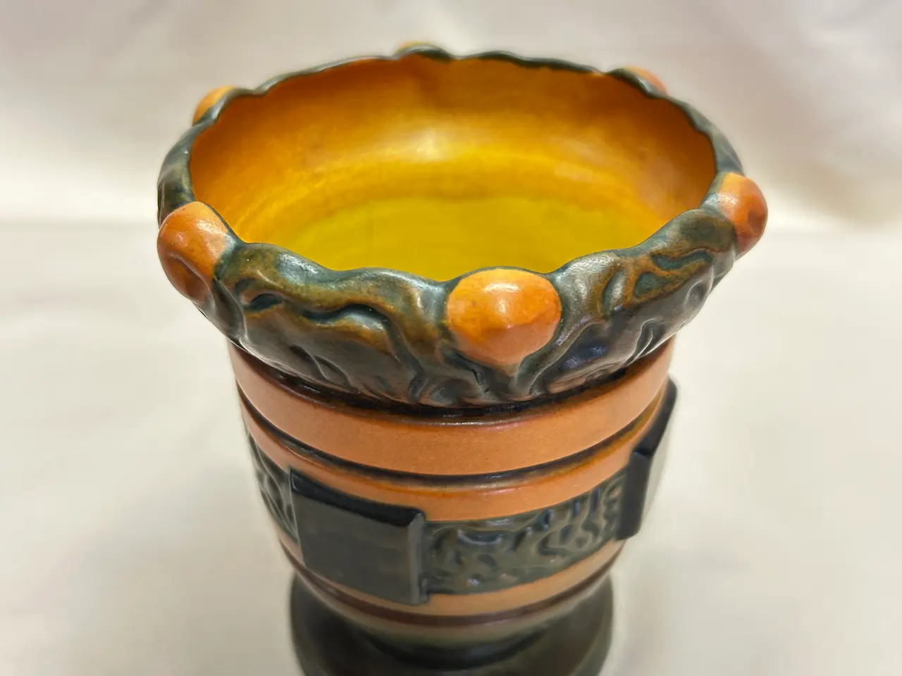Billede 2 - Antik P. Ipsens Enke vase (nr. 595) 