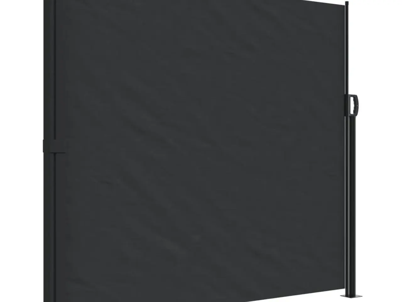 Billede 2 - Sammenrullelig sidemarkise 180 × 600 cm - sort privatlivsskærm