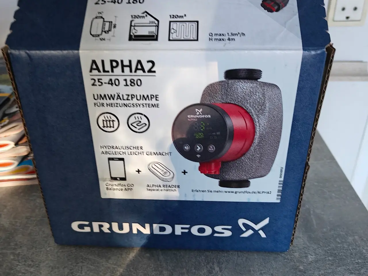 Billede 2 - Danfoss cirkulationspumpe 25-40-180