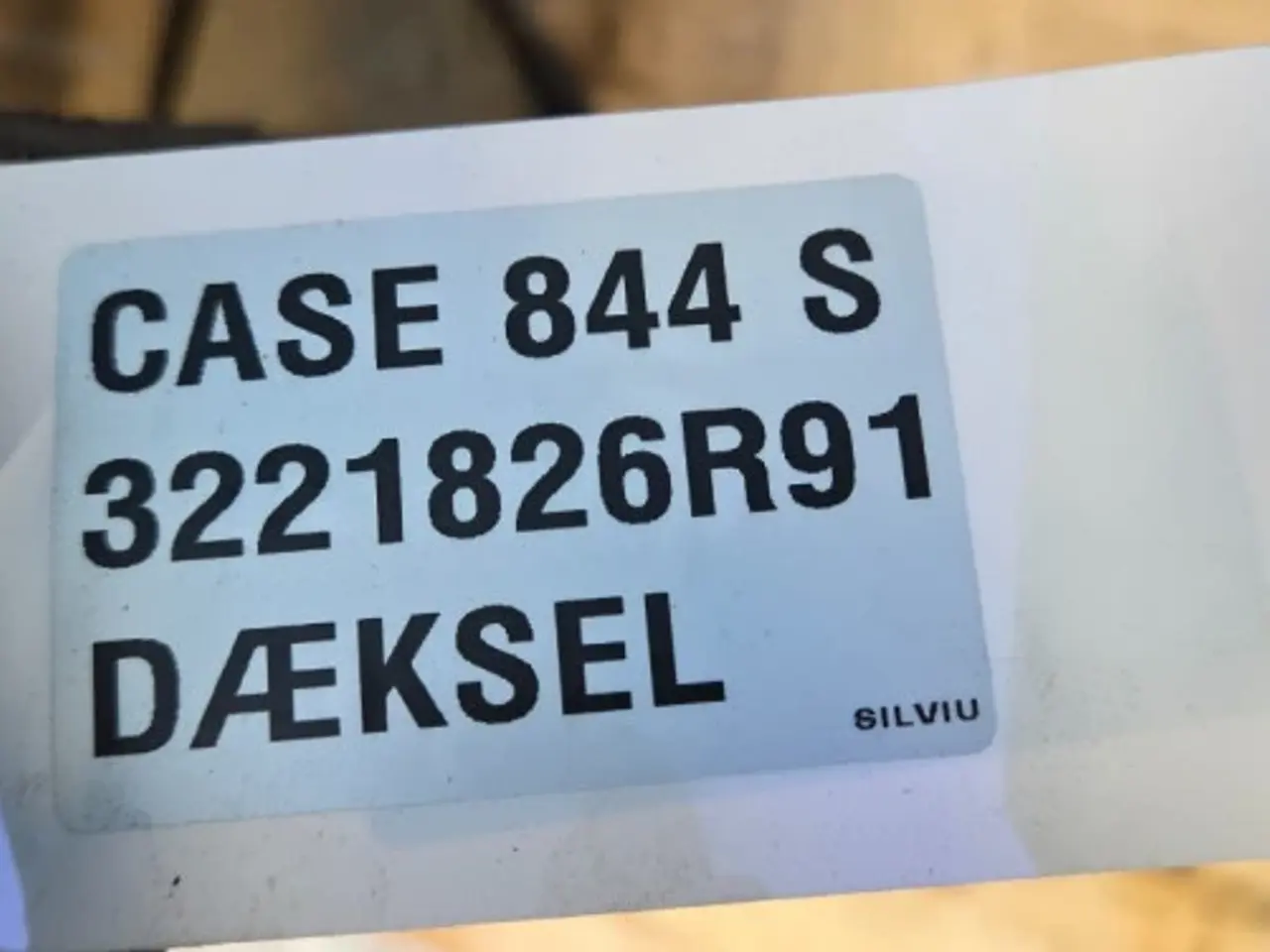 Billede 20 - Case 844S Dæksel 3221826R91