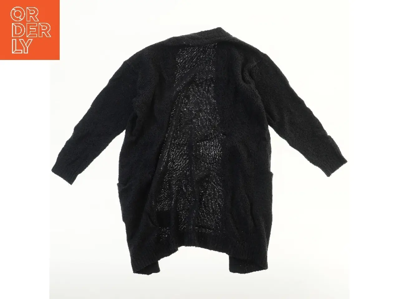 Billede 2 - Lang sort cardigan fra Name It (str. 116)