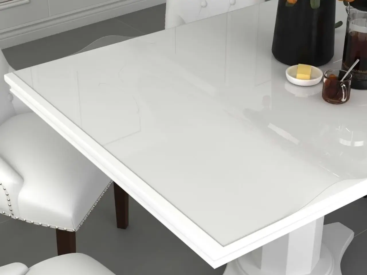 Billede 1 - Bordbeskytter 200x100 cm 1,6 mm PVC transparent