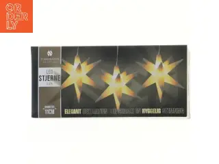 LED stjerner med dekoration fra Scandinavian Collection (str. Ø 11 cm)