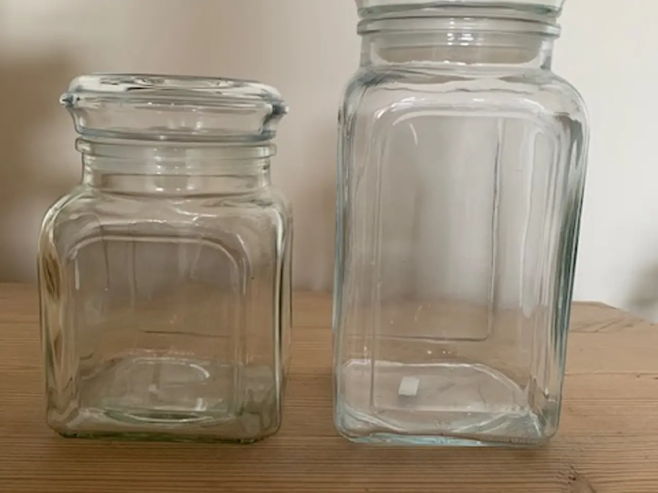Billede 2 - Opbevaringsglas / glaskrukker / bolcheglas - retro