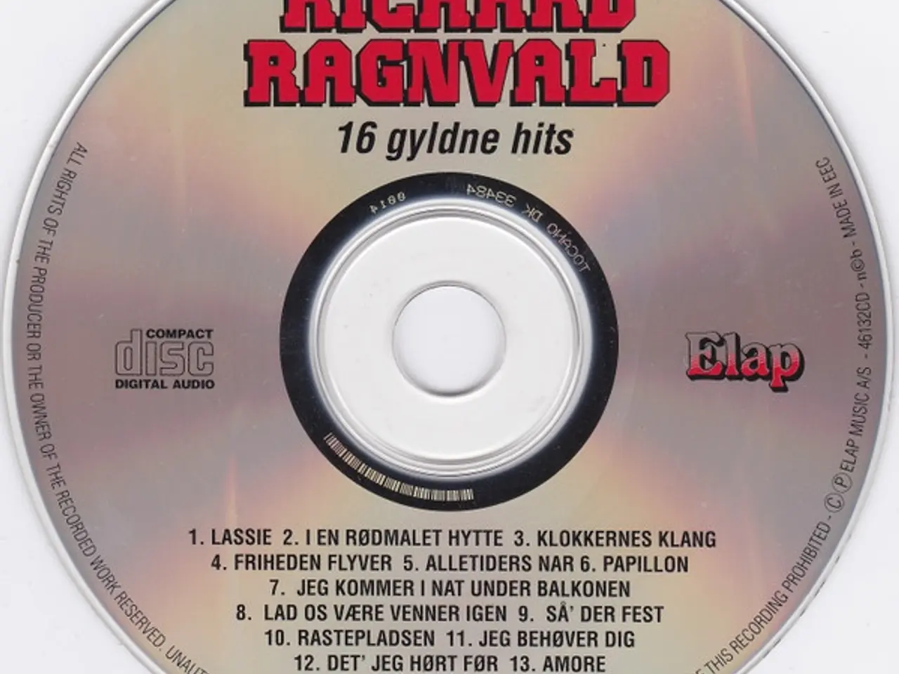 Billede 3 - Richard Ragnvald – 16 Gyldne Hits – CD