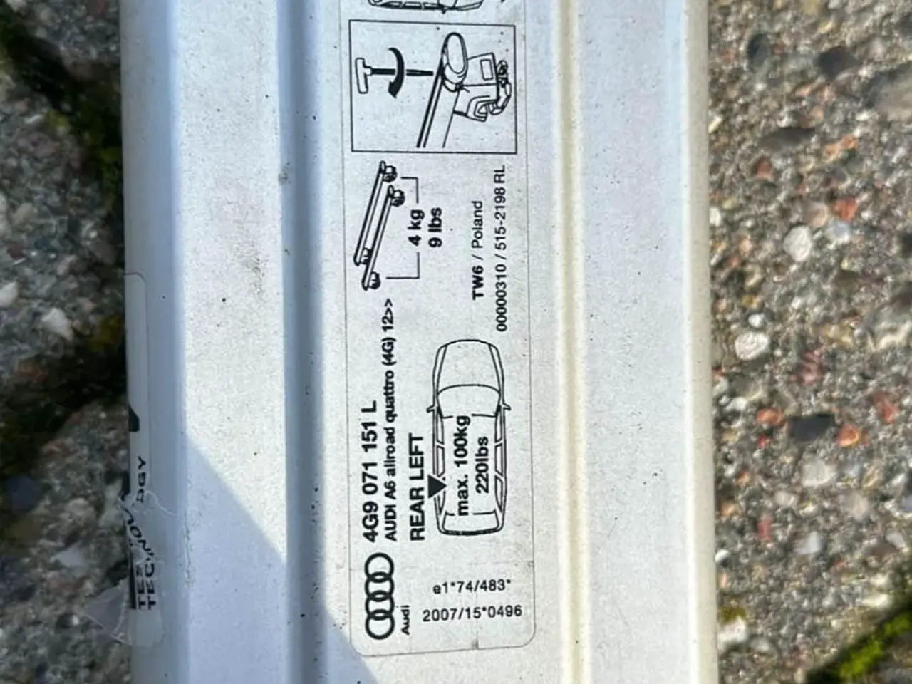 Billede 2 - Tagbøjler Audi A6 Allroad