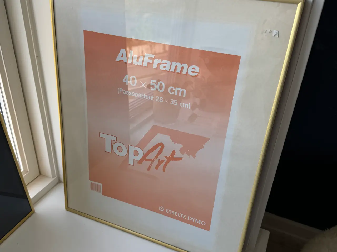 Billede 1 - 2 skifterammer, guld-farve, 40 x 50 cm.