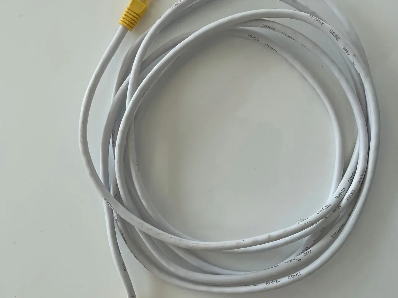 Billede 1 - netværkskabel cat.5e - hvid - 2m