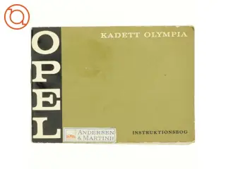 Kadett Olympis instruktionsbog (bog)