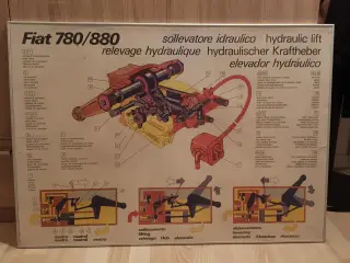 Fiat traktor Plakat. 