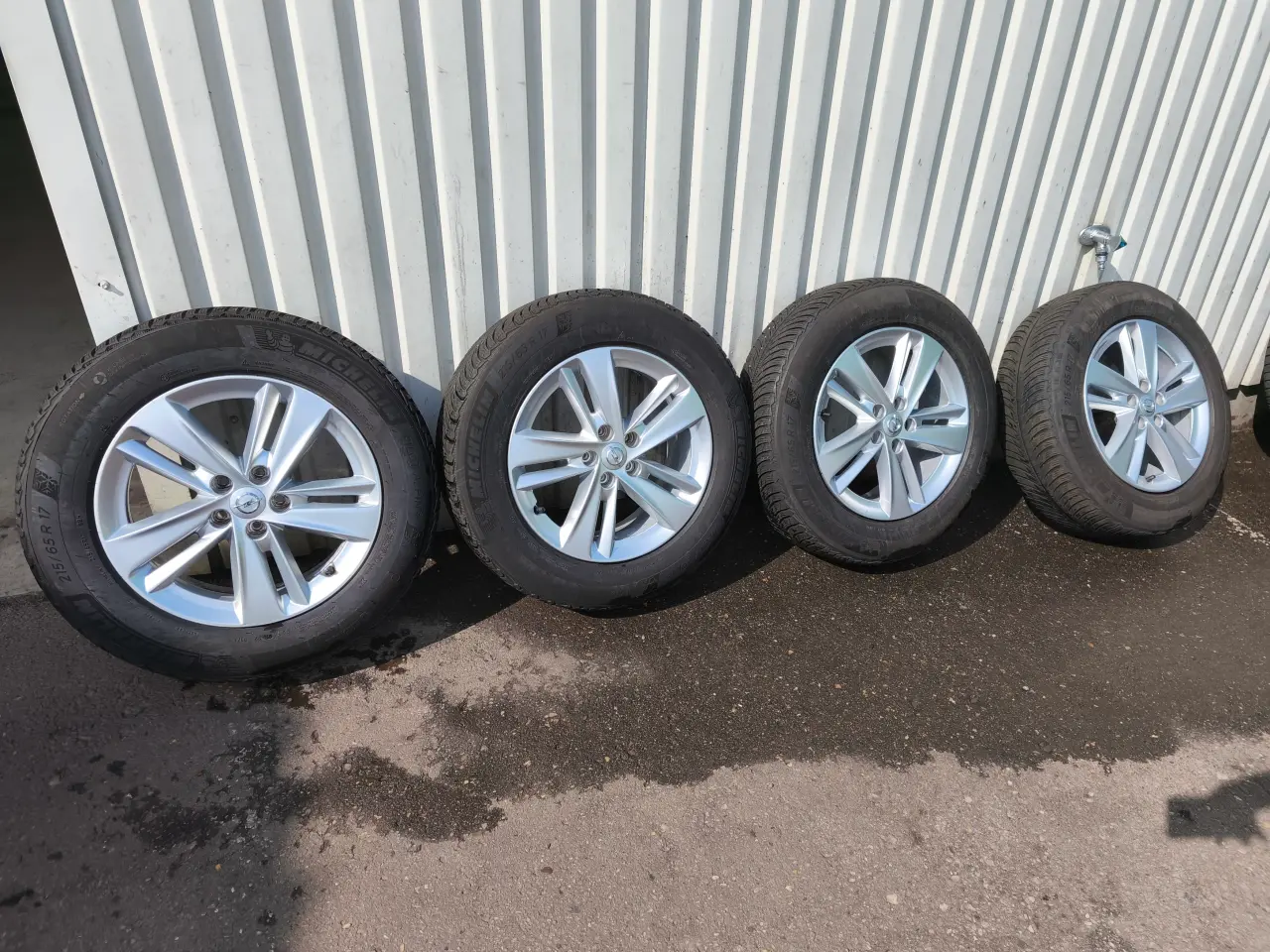 Billede 2 - Originale Opel Alufælge med vinterdæk