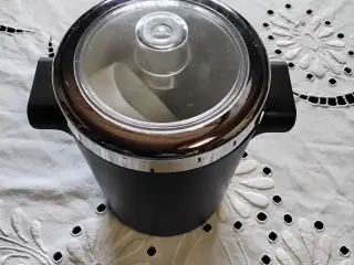 Vinkøler med 4 køleelementer, låg, tang / isspand 